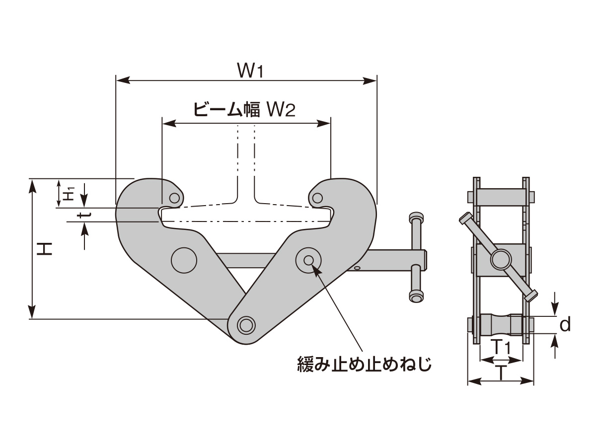 ビームクランプ - 大同機械-DAIDOC | 建設・仮設機材(レンタル・販売)