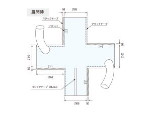 移動柵2100展開寸法